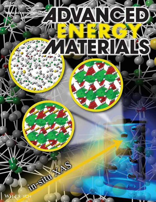 หนาปกหลงของวารสาร Advanced Energy Materials