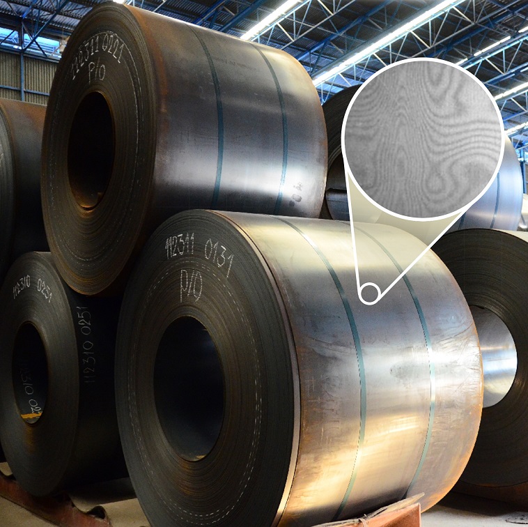 ลายไมบนแผนเหลกรดรอน