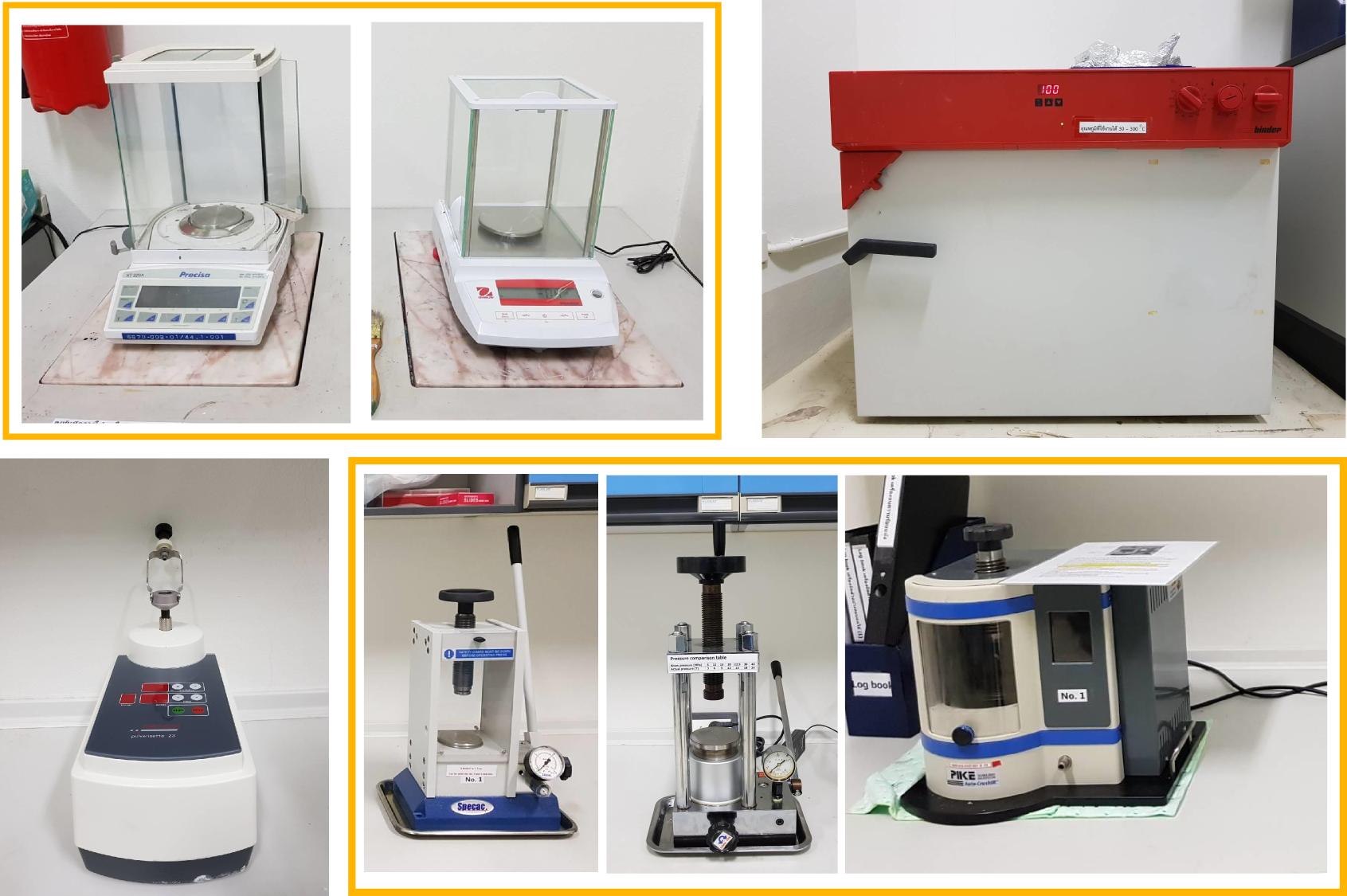 Available sample preparation equipments