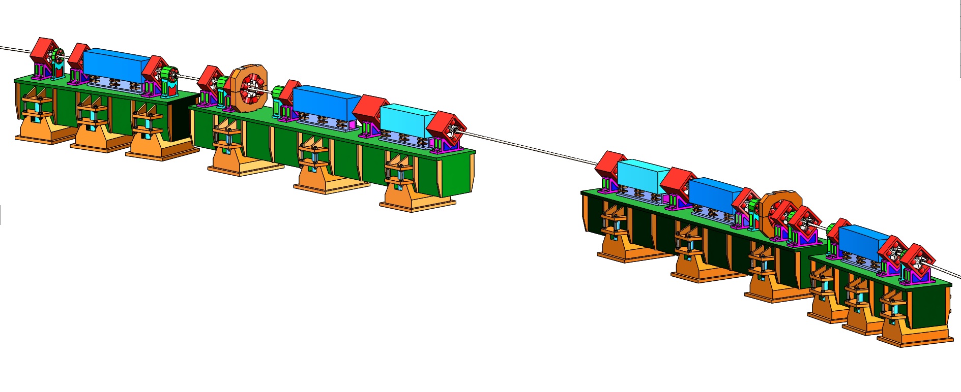 3Gev 1 lattice Vacuum chamber girder support magnet